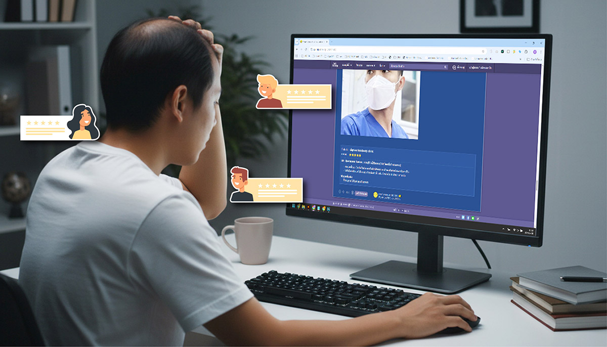 ปลูกผม Pantip hair-transplant-pantip-research-thinning-hair