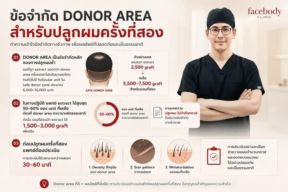 infographic การปลูกผมรอบสอง